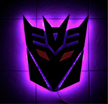 Load image into Gallery viewer, Decepticon Transformers LED Sign
