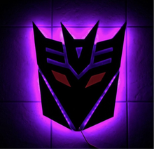 Load image into Gallery viewer, Decepticon Transformers LED Sign