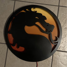 Load image into Gallery viewer, Mortal Kombat Logo LED Sign