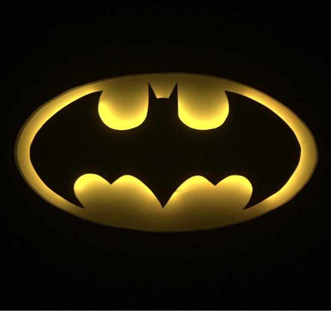 Classic Batman Logo LED Sign