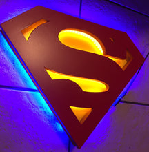 Load image into Gallery viewer, Superman Flying Silhouette LED Sign
