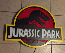 Load image into Gallery viewer, Jurassic Park LED Sign
