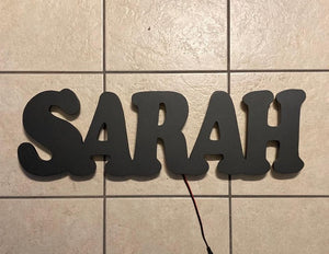 Illuminated Name Sign/Nightlight/Kid's Room Decor