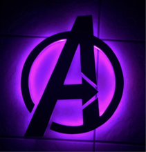 Load image into Gallery viewer, Avengers Logo LED Sign
