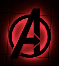 Load image into Gallery viewer, Avengers Logo LED Sign
